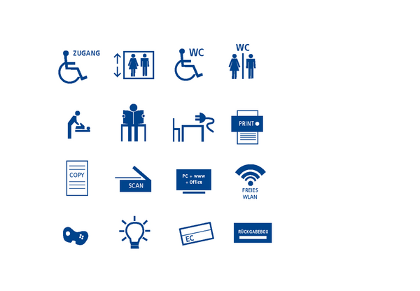 In der Stadtteilbibliothek Durlach ist barrierefreier Zugang möglich, es gibt einen Aufzug, Toiletten, barrierefreie Toiletten, eine Wickelmöglichkeit, Lese- und Arbeitsplätze mit und ohne Steckdosen, freies KA-Wlan, Computer mit Internetanschluss und MS-Office-Programmen, Drucker, Kopierer, Scanner, Konsolen zum Spielen vor Ort, Energiesparpakete zum Ausleihen, EC-Karten-Zahlung ist möglich und außerhalb des Hauses befindet sich eine Medienrückgabebox