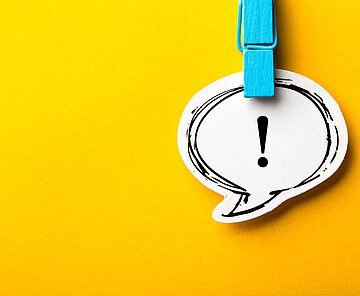 Exclamation Mark Concept Speech Bubble