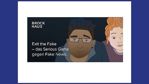 Logo Brockhaus Serious Game "Exit the fake"