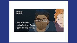 Logo Brockhaus Serious Game "Exit the fake"